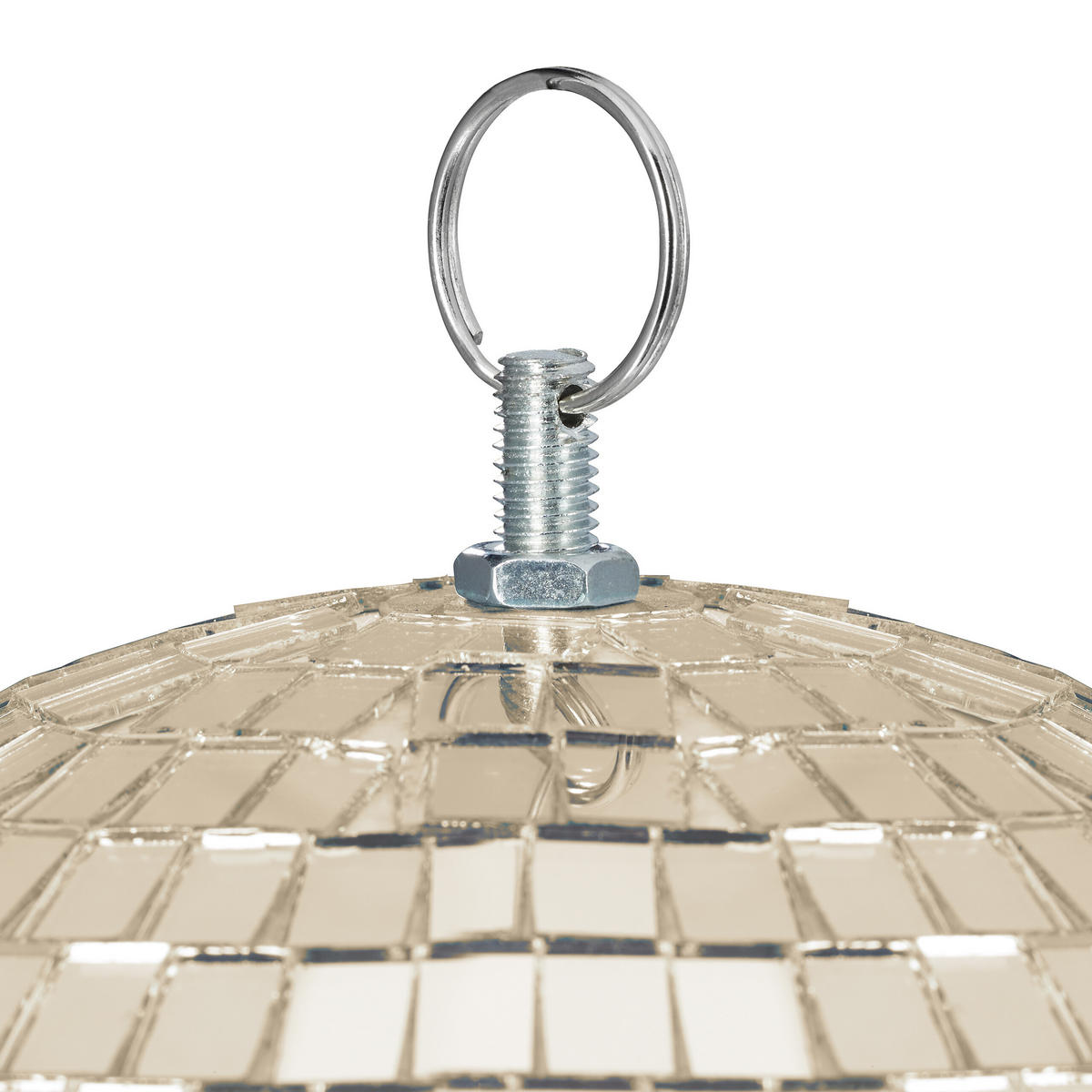 DISCOKUGEL - Beige, Glas/Textil (20/20/20cm) - Relaxdays