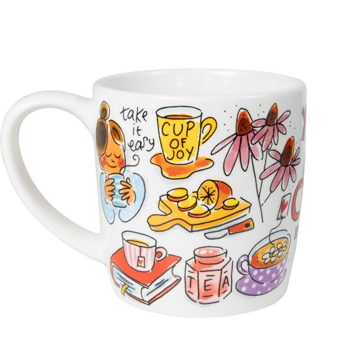 CAPPUCCINO-BECHER Du bist meine Tasse Tee in Bunt - 500 ml - Multicolor, Keramik (0.5L) - Blond Amsterdam