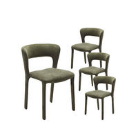 ESSZIMMERSTUHL Revan Grün 53 cm x 77 cm 4er-Set - Grün, Textil (53/77/57cm) - Klast Home