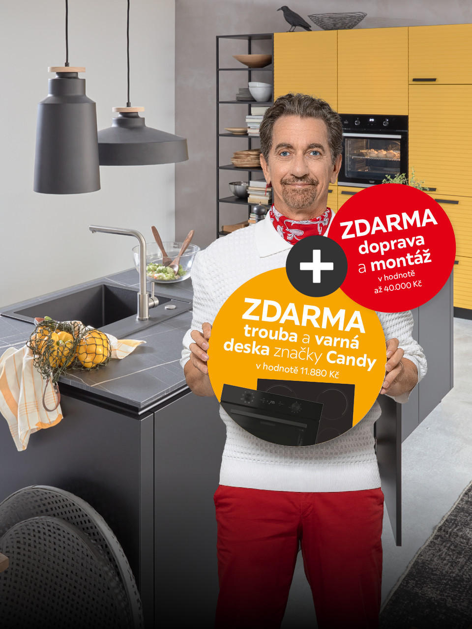 zdarma varná deska a trouba Candy, doprava a montáž zdarma 