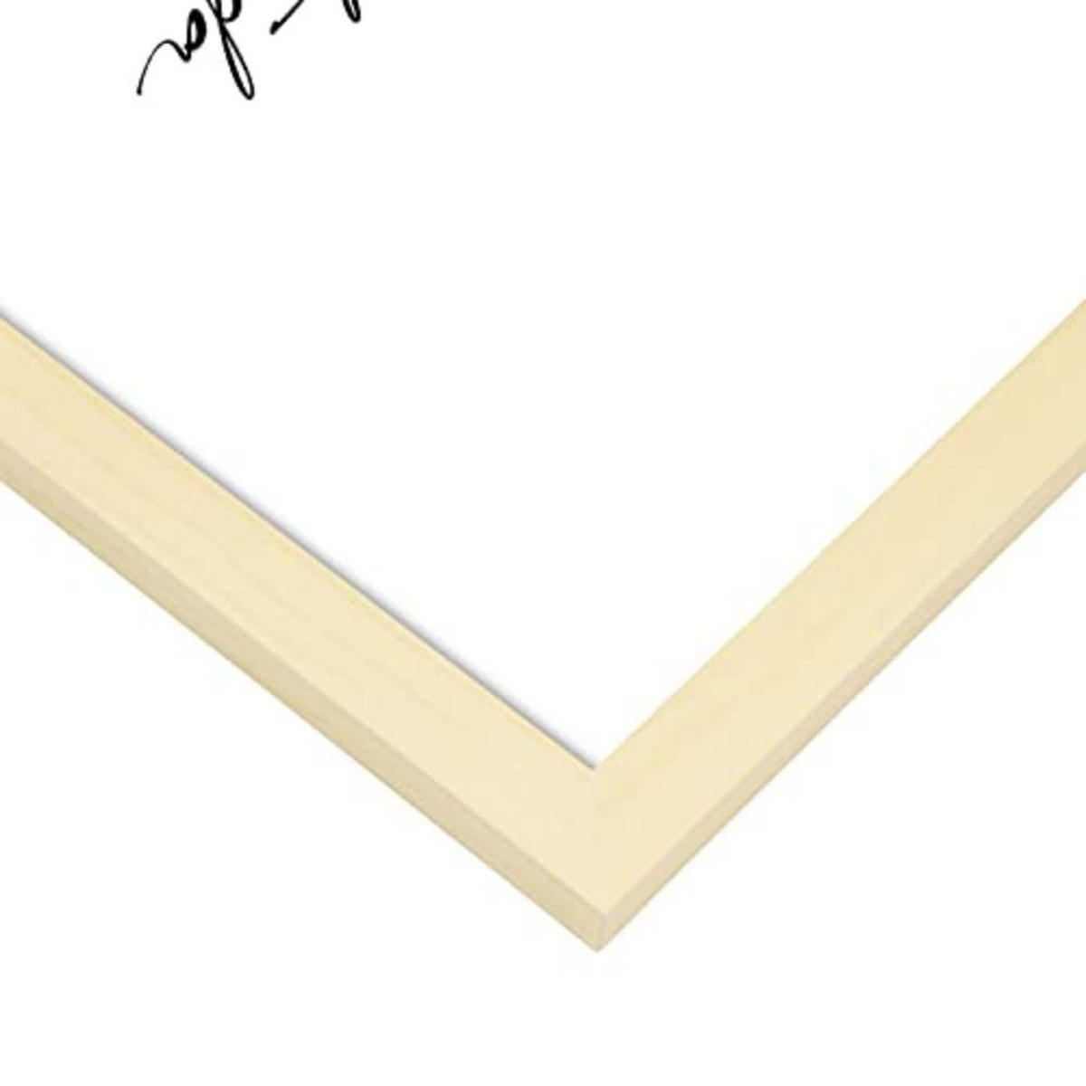 POSTER Set mit 4 Lachen TypografieStil A3 Rahmen aus hellem Holz - Beige, Papier (29.7/3cm) - Nacnic