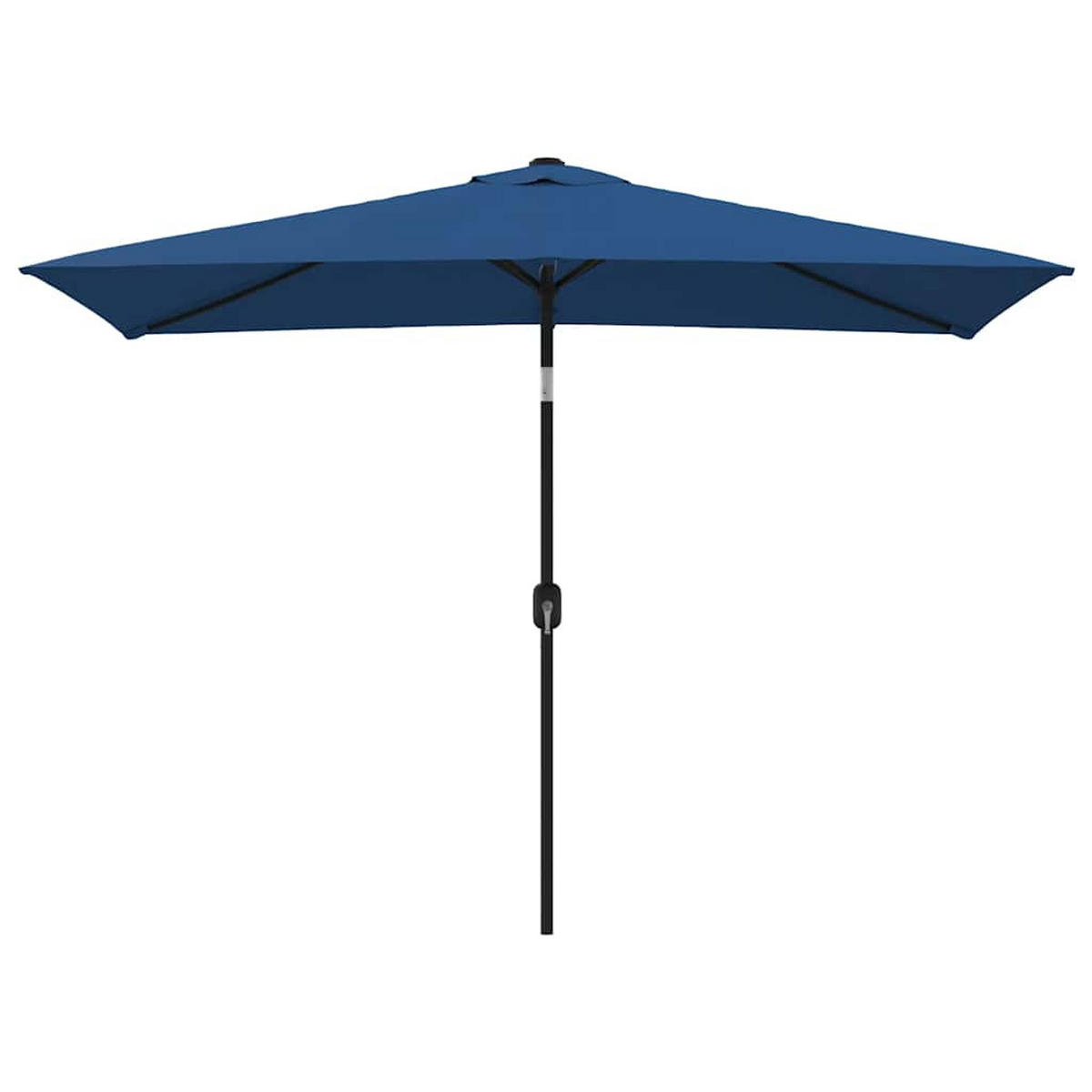 SONNENSCHIRM Mit Metall-Mast 300/200 Cm Azurblau - Blau, Textil (300/200cm) - vidaXL