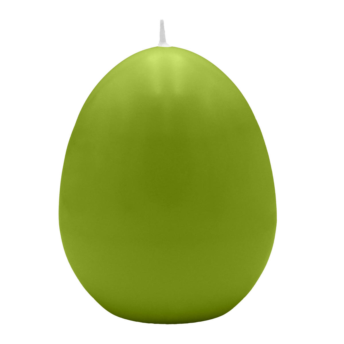 EIKERZE XXL, Straußenei Limonegrün 200 x Ø 140 mm, 1 Stück - Grün, Paraffin (14/20/20cm) - Kopschitz Kerzen