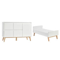 SOBA ZA BEBE 2-dijelni Bijelo i drvo - bijela, drvni materijal (144/89/76cm) - Petits-meubles