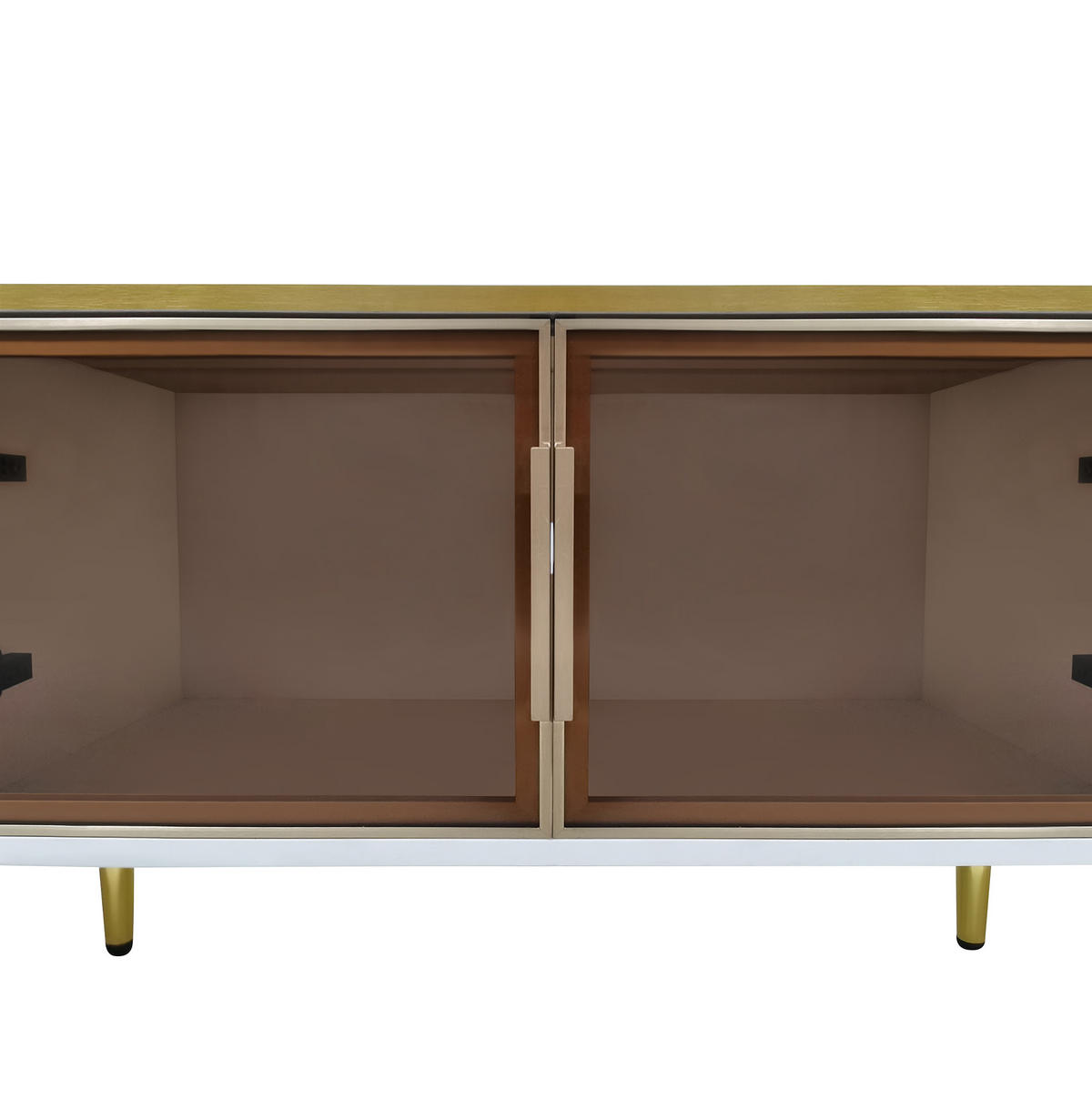 TV-ELEMENT mit 4 Schubladen und LED 170 x 37 x 47,5 cm Weiß - Weiß, Holzwerkstoff (37/47.5/170cm) - Beauniv