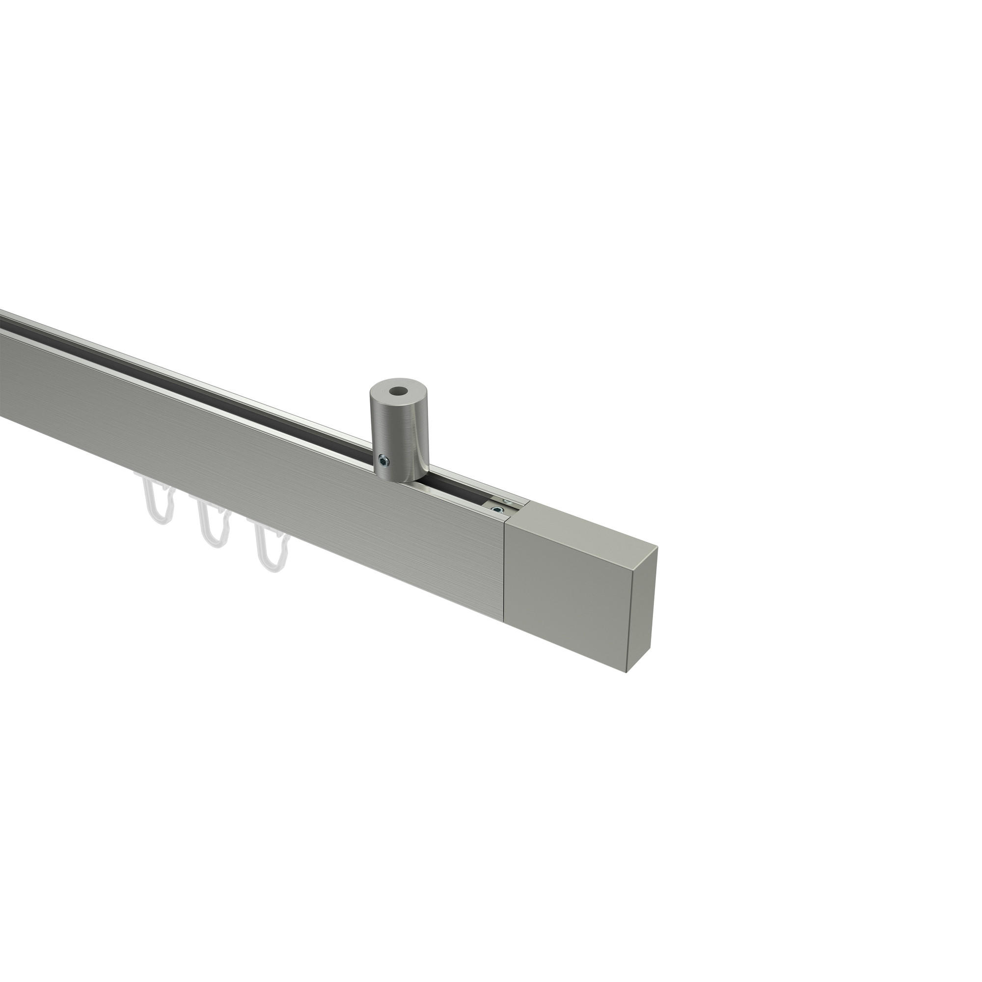 Interdeco Gardinenstange Edelstahl 200 cm