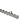 INNENLAUF-GARDINENSTANGEN-SET Sonius Lox 120 cm, 1-läufig, 14x35 mm Edelstahl-Optik - Edelstahlfarben, Metall (120cm) - INTERDECO