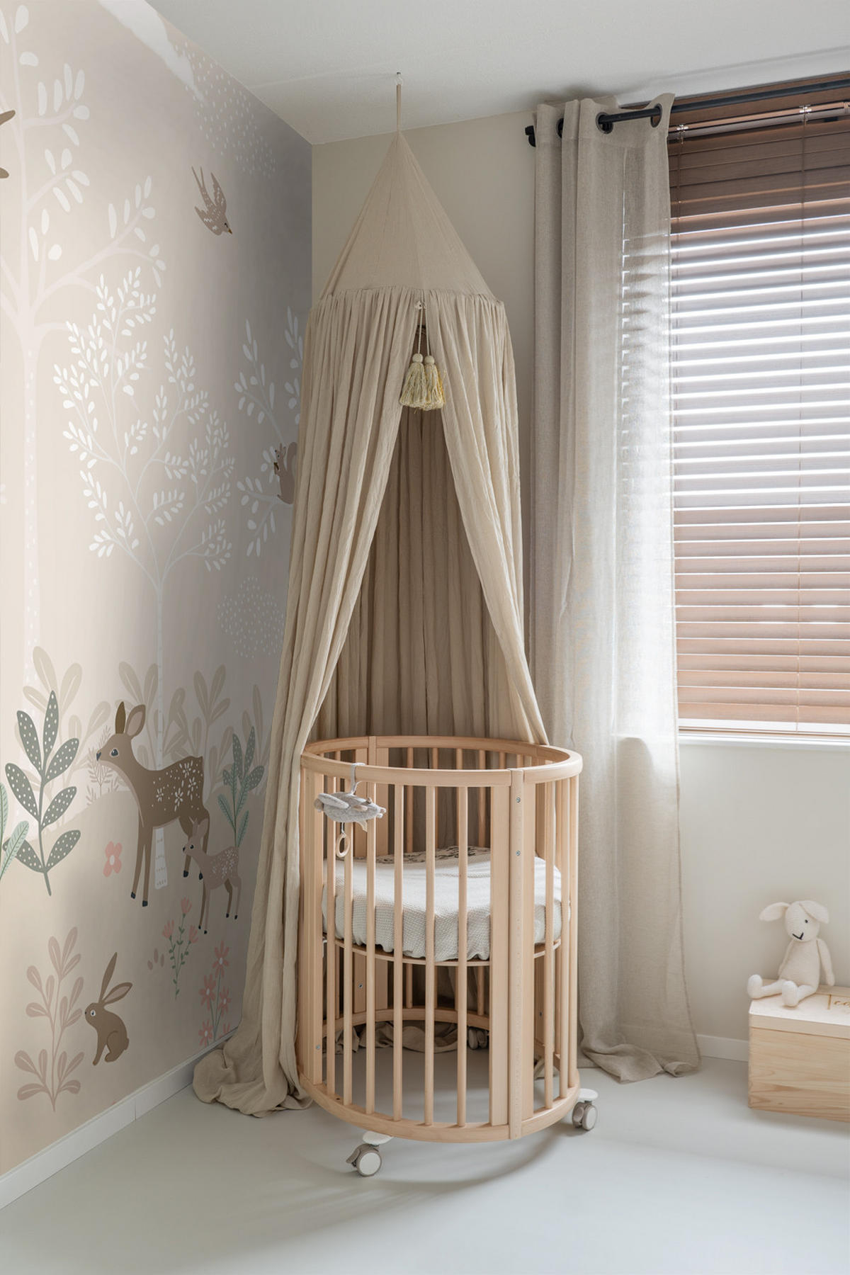 FOTOTAPETE Hirsche 250 x 279 cm - Beige, Papier (250/279cm) - ESTAhome