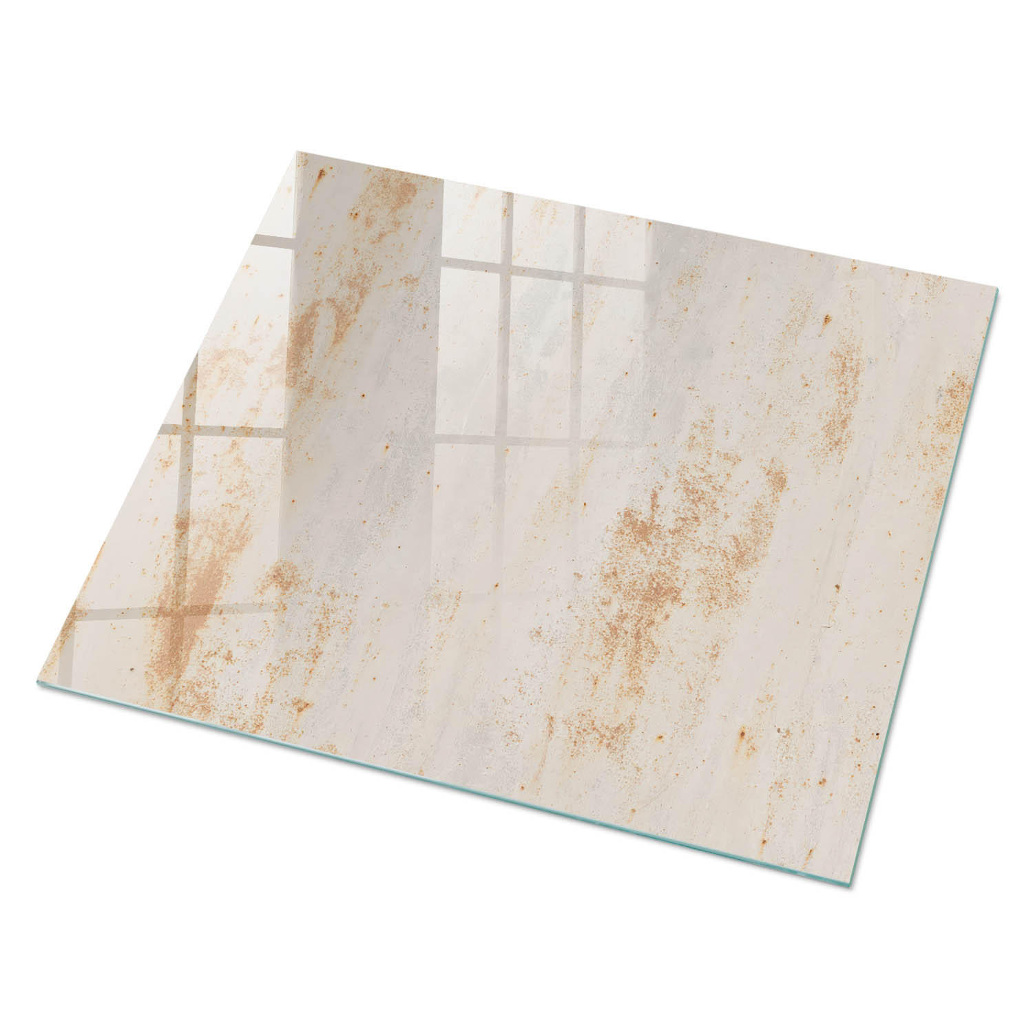 GLASPLATTE 80x60 cm – Rustikaler Hintergrund - Beige, Glas (0.4/80/60cm) - ArtPrintCave