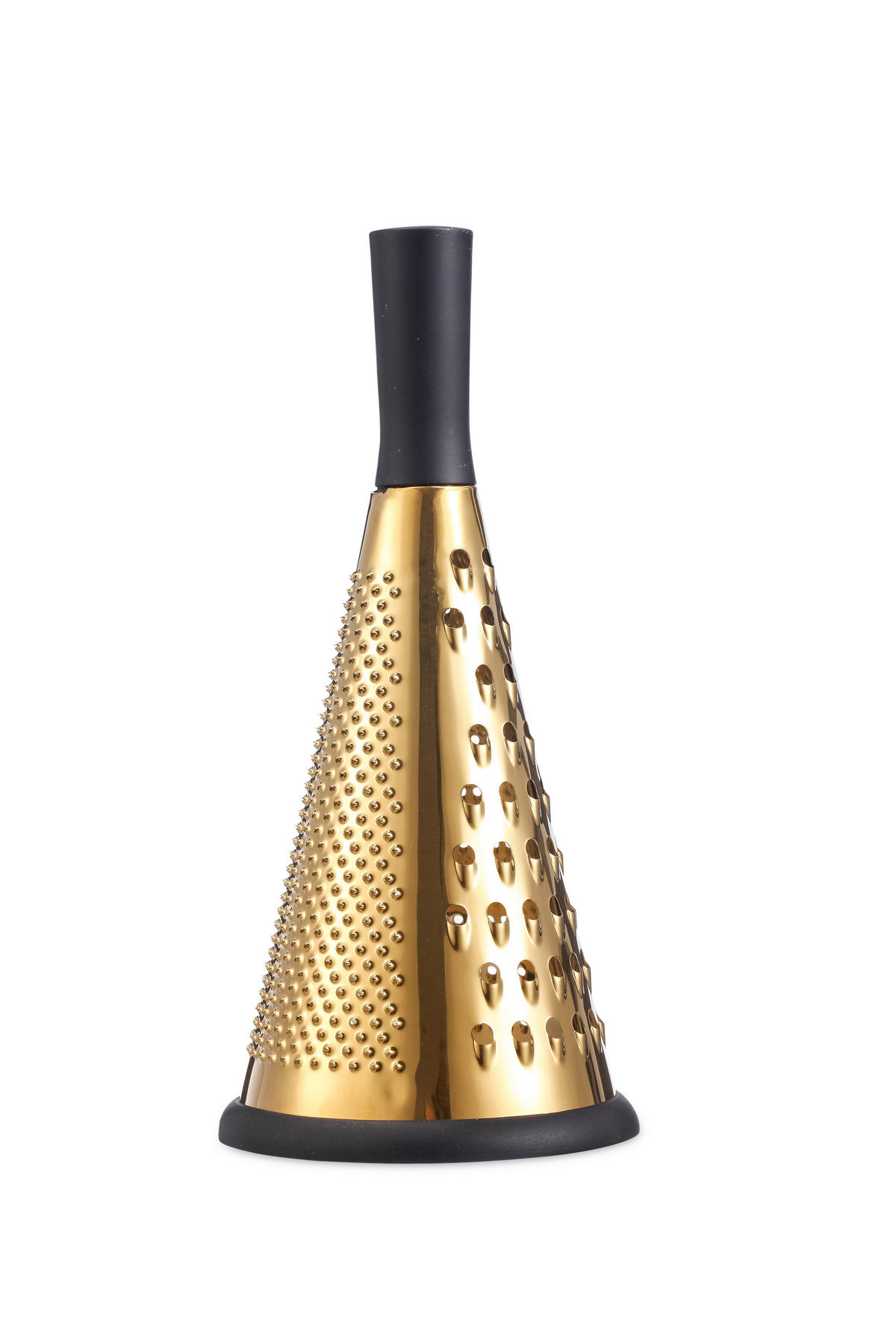 KÜCHENREIBE Modern Kitchen Gold Schwarz 12/12/27.5 cm Metall - Goldfarben/Schwarz, Metall (12/27.5/12cm) - Mondex