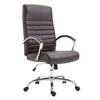 BÜROSTUHL Vallon, Kunstleder Braun - Braun, Textil/Metall (60/118/68cm) - TPFLiving