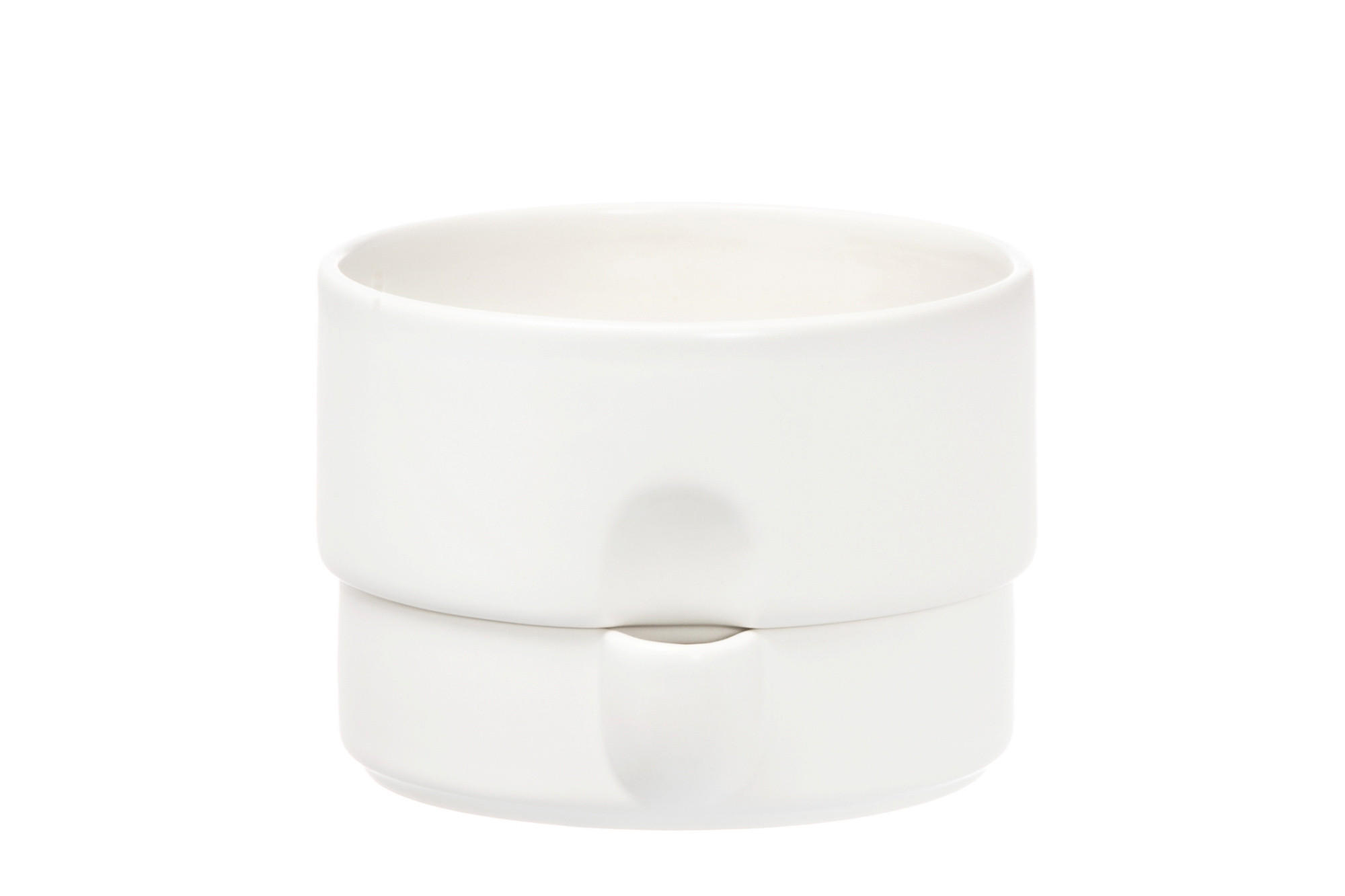 BLUMENTOPF mit Bewässerungssystem Ø 19 cm - Weiß, Keramik (19/13.5cm)