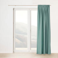 FERTIGVORHANG mit Schlaufenband türkis 140 x 280 cm - Türkis, Textil (140/280/1cm) - Dekoria