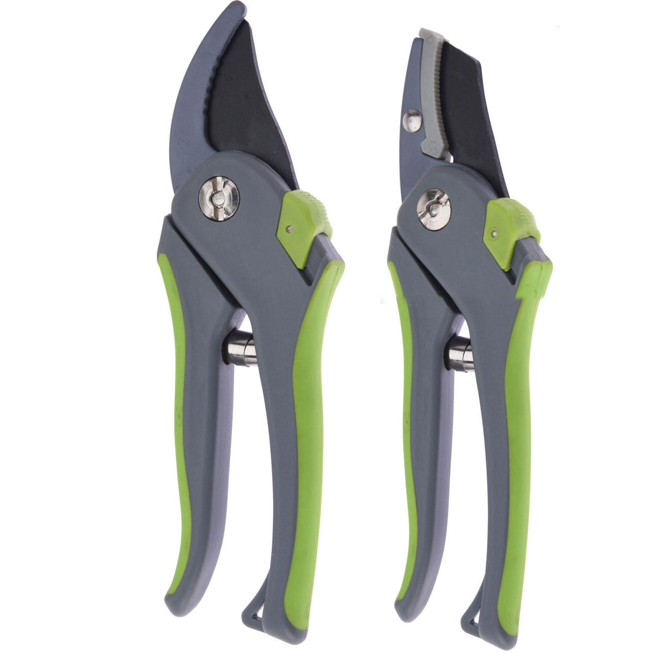 GARTENSCHERE Carbonstahl 2er-Set - Grün, Metall (3/27/15cm)