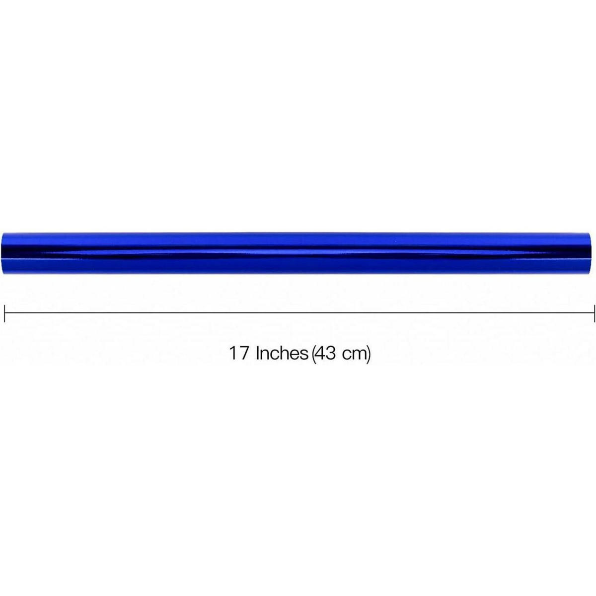 GESCHENKPAPIER Metallic Königsblau 43 cm x 10 m - Blau, Papier (4/44/4cm)