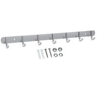 HAKENLEISTE 54/4.7/4.7 cm - Silberfarben, Metall (4.7/4.7/54cm) - Intirilife