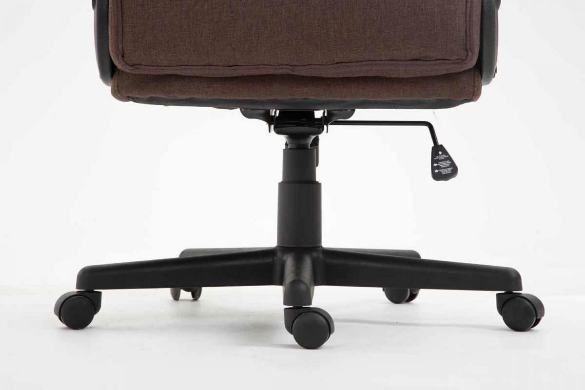 DREHSTUHL Stoff Braun - Schwarz/Braun, Kunststoff/Textil (66/106/70cm) - CLP
