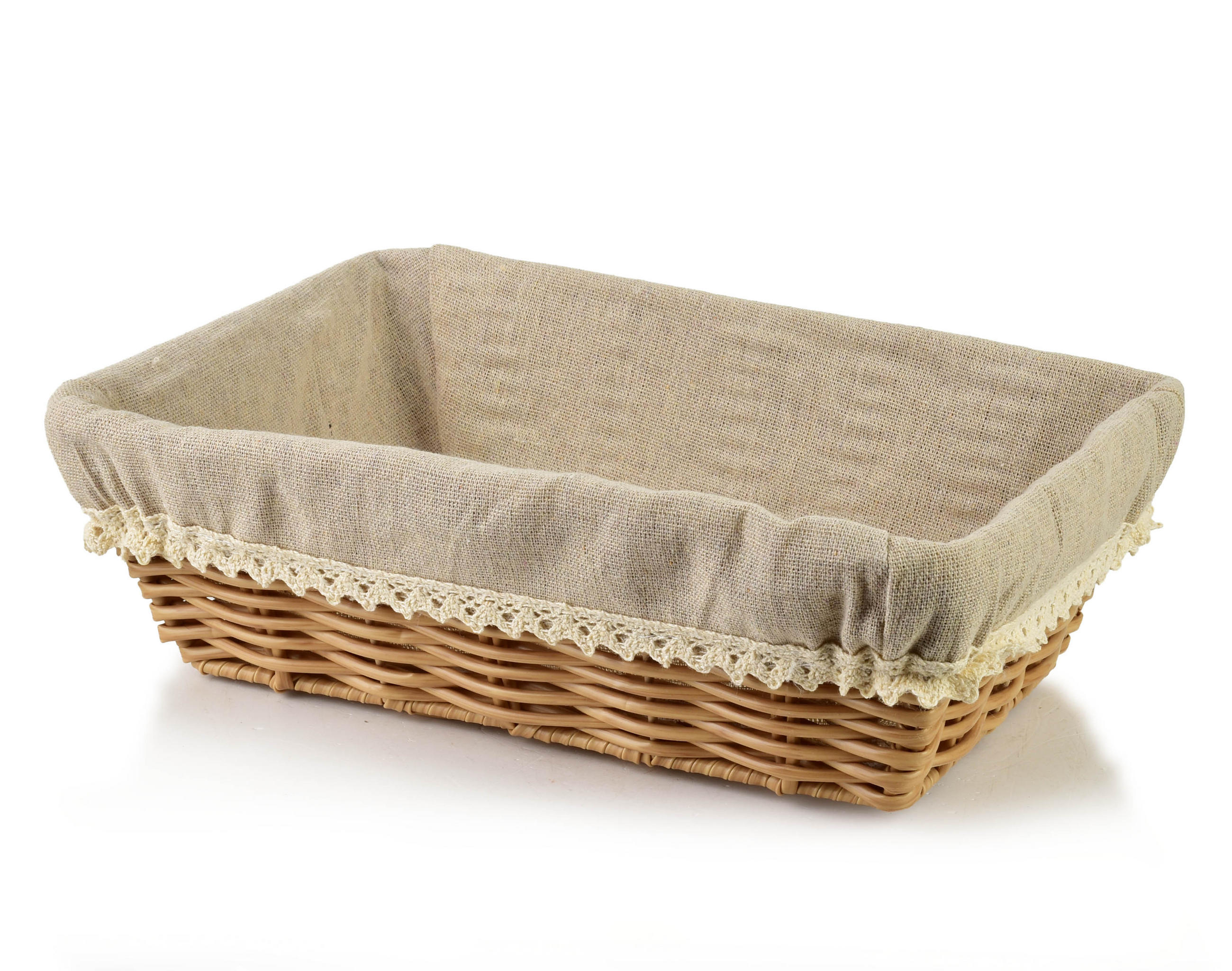 BROTKORB Will Naturfarbe 28x18x9 cm Kunststoff - Naturfarben, Kunststoff (18/9/28cm) - Mondex