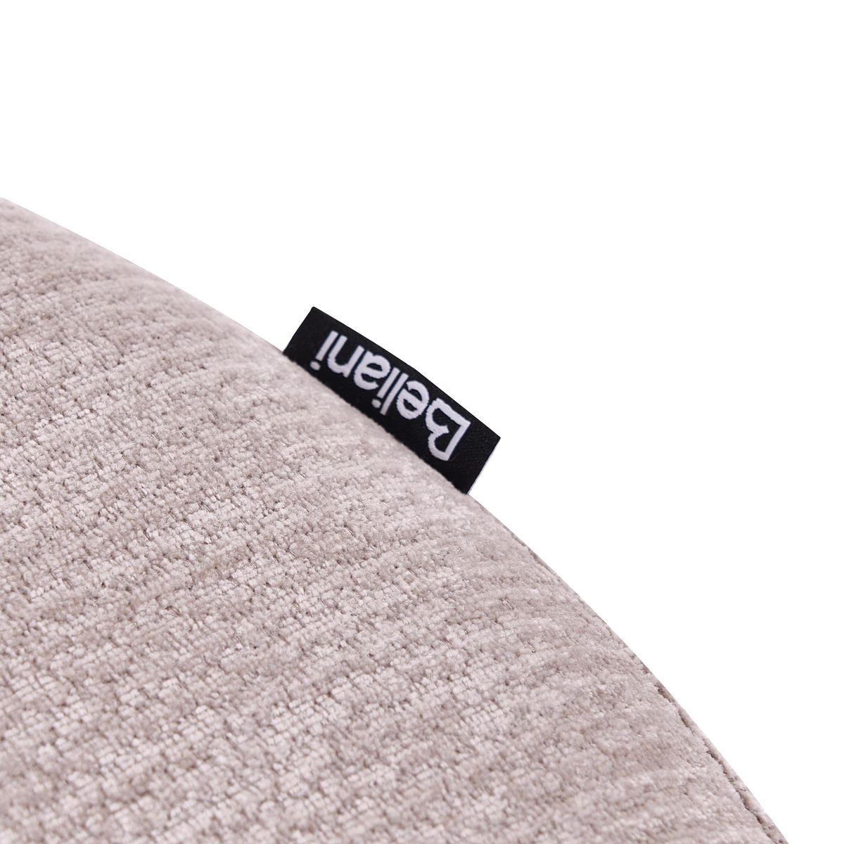 DREHSESSEL Chenillegewebe Beige Blomma - Hellgrün, Holz/Textil (60/72/63cm) - Beliani