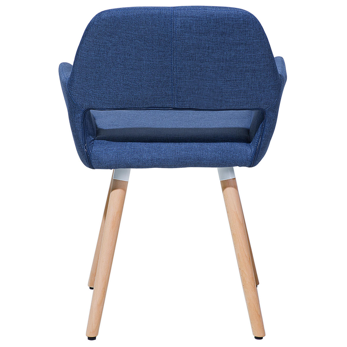 ESSZIMMERSTUHL 2er-Set Polsterbezug Blau Chicago - Blau, Holz/Textil (56/81/56cm) - Beliani