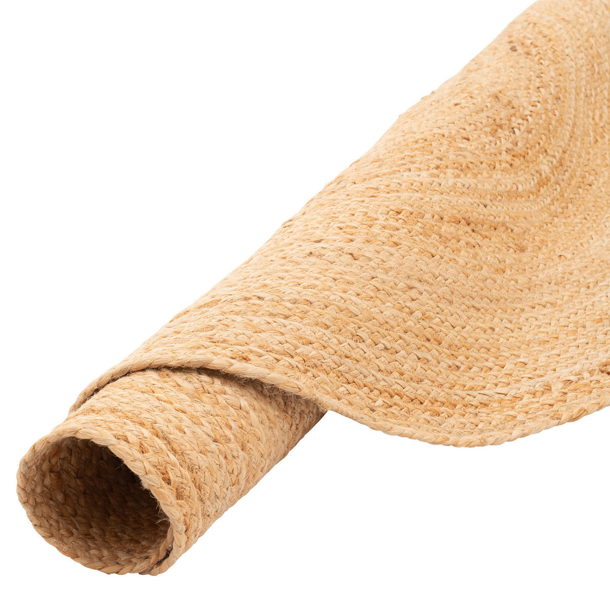 NATURFASER TEPPICH JUTE SALSA NATUR RUND - Beige, Textil (120/120cm) - Pergamon