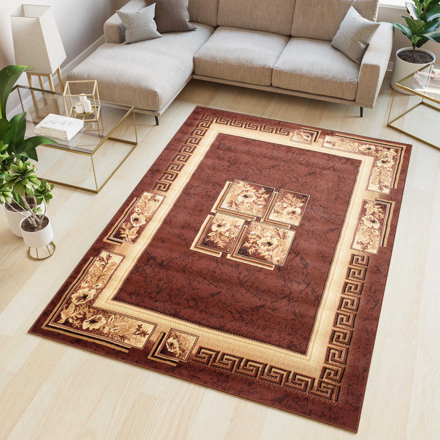 TEPPICH ATLAS Beige Braun 250/350 cm - Beige/Braun, Textil (250/350cm) - Tapiso