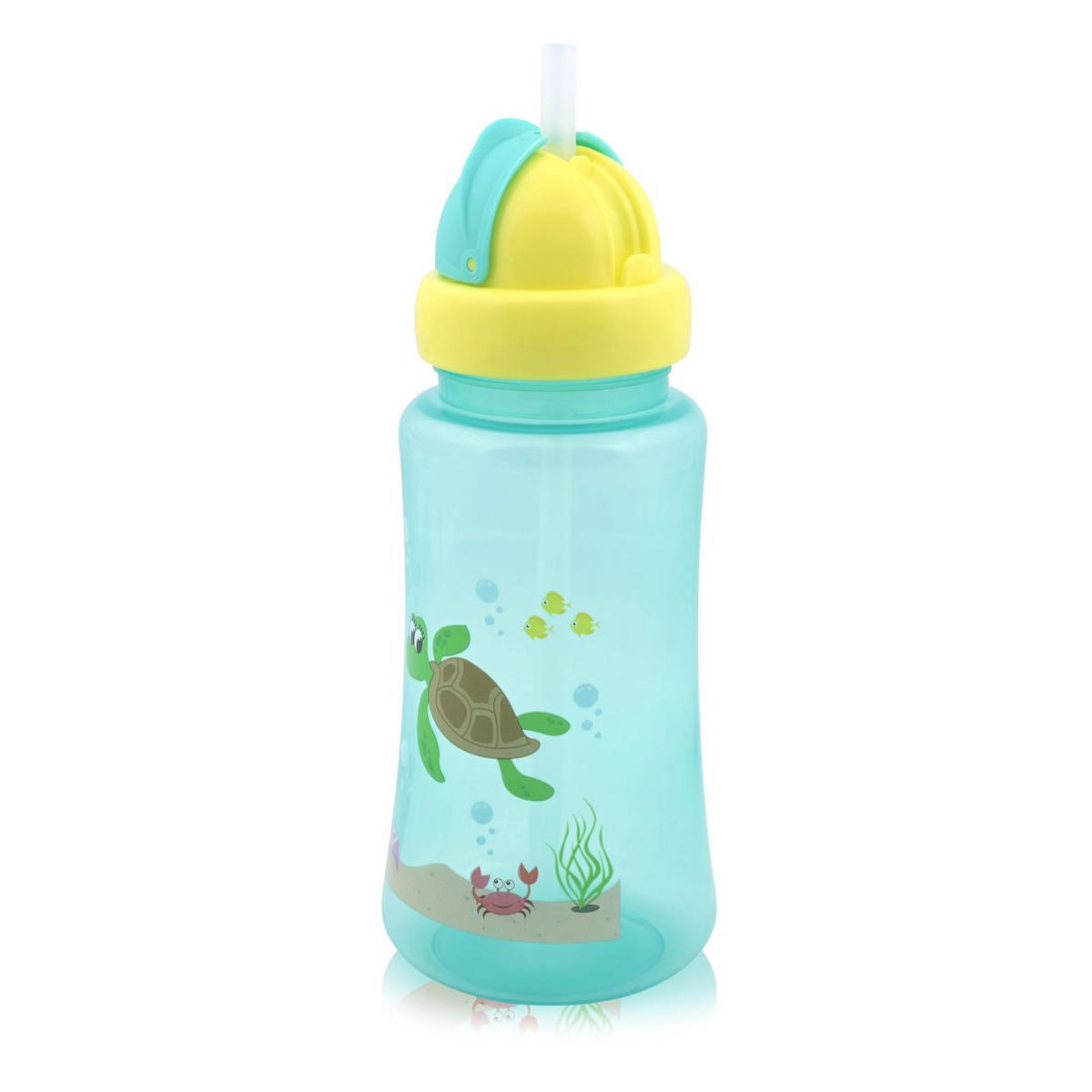TRINKLERNBECHER Sport Sipper 330 ml grün Silikon, Kunststoff, deckel, Schutzdeckel, ab 6 Monate, Babyflaschen - Grün, Kunststoff (7/27/7cm) - Baby Care