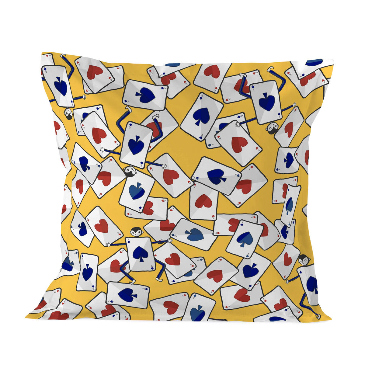 KISSENBEZUG tea time 60x60 cm mehrfarbig - Multicolor, Textil (60/60cm) - Happy Friday