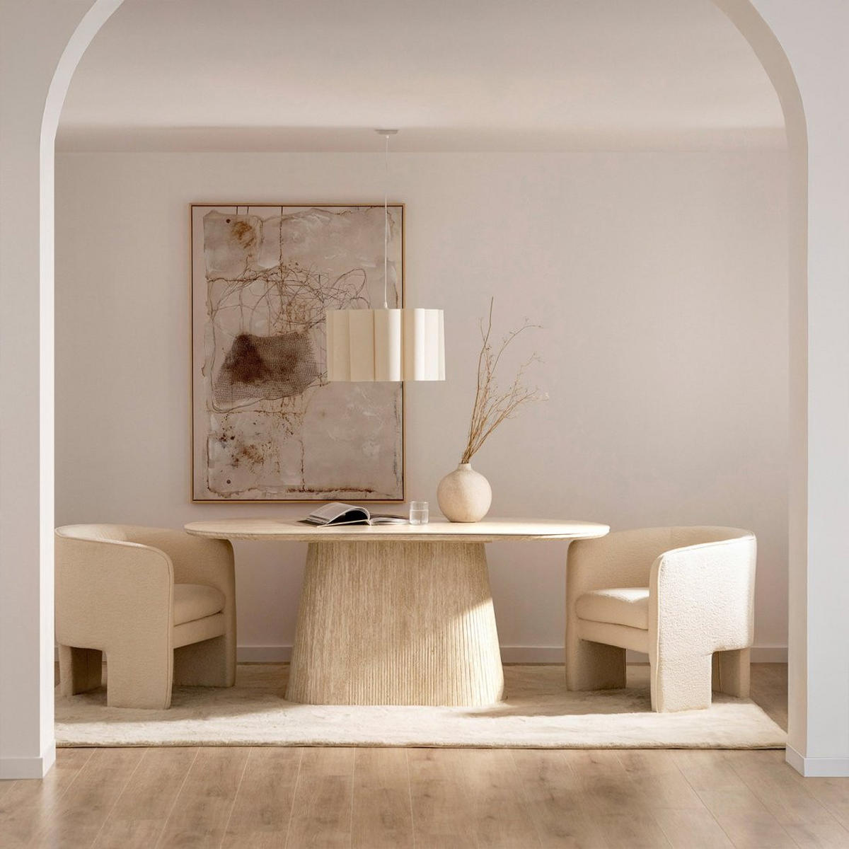 ESSTISCH Calizia Beige 180 cm x 75 cm - Beige, Holzwerkstoff (90/180/75cm) - Klast Home