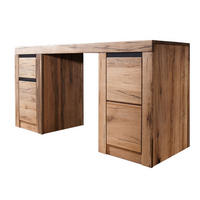SCHREIBTISCH Wild-/Zerreiche 150x50x75 natur geölt MONTREUX #119 - Braun, Holz (50/150/75cm) - Massivmoebel24