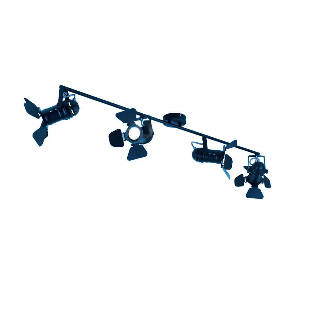 LED DECKENLEUCHTE Egon Schwarz Metall - Schwarz, Metall (110/18/26.5cm) - Globo Lighting