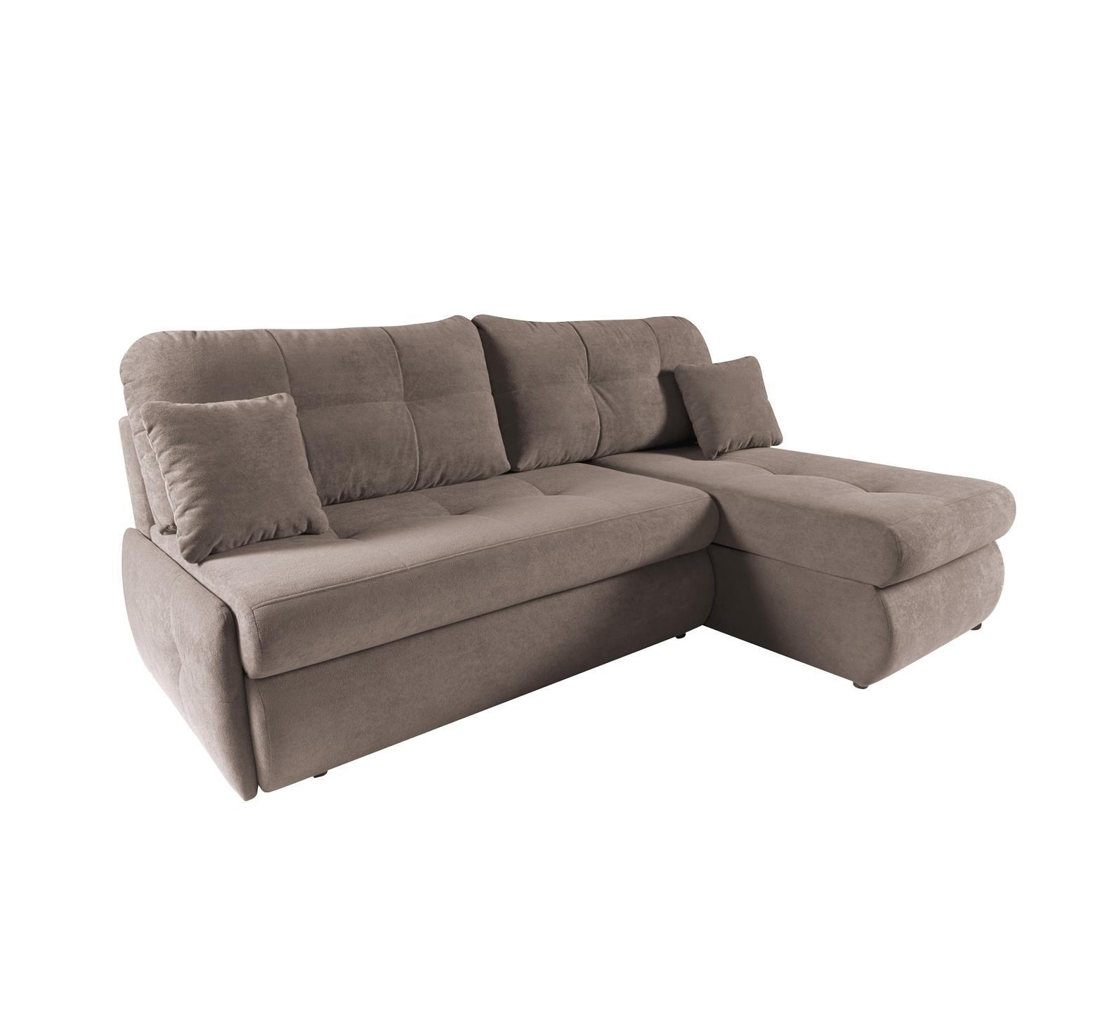 Bettso Ecksofa Braun 216x155 cm