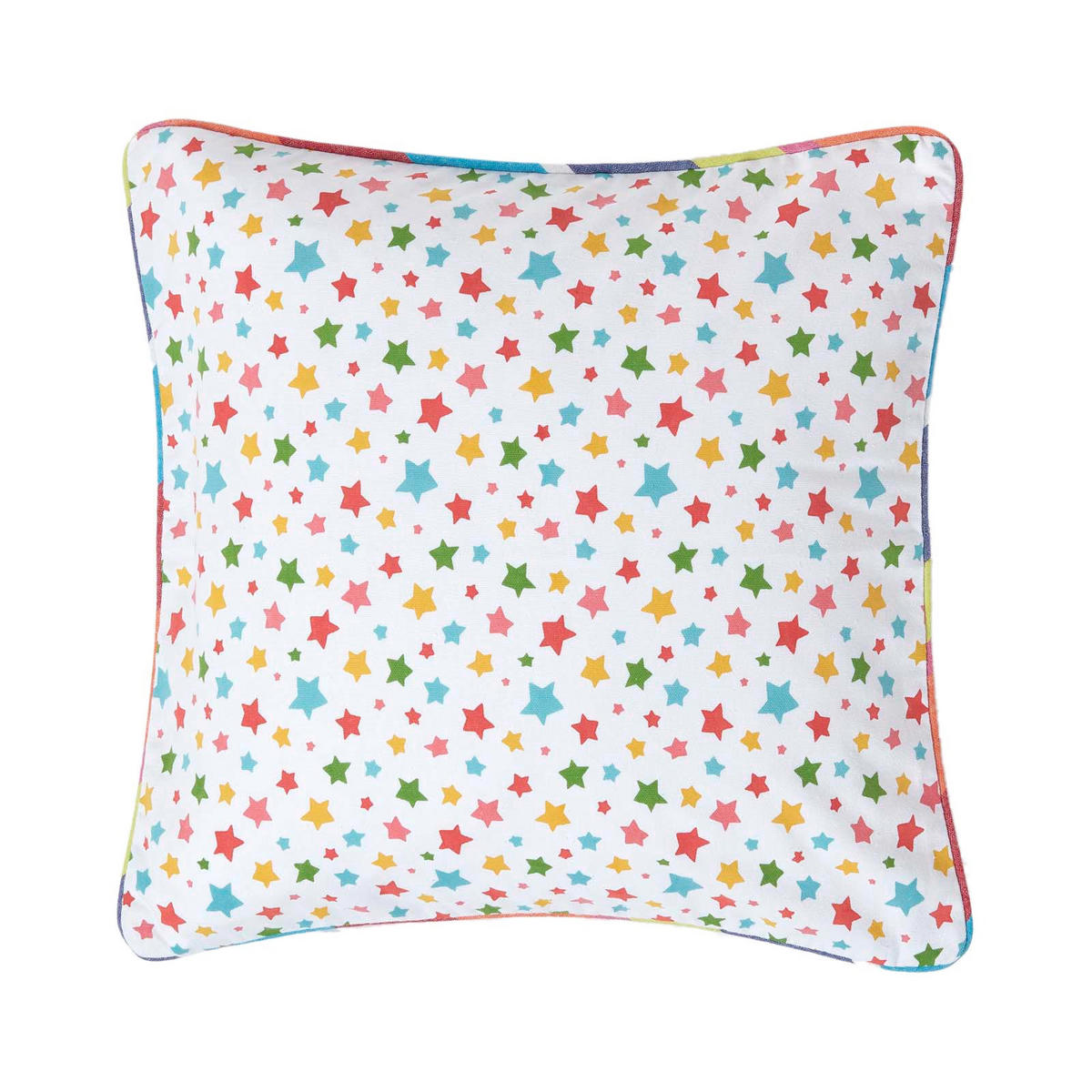 KISSENHÜLLE Bunte Sterne 45/45 cm, 100% Baumwolle - Multicolor, Textil (45/45cm) - Homescapes