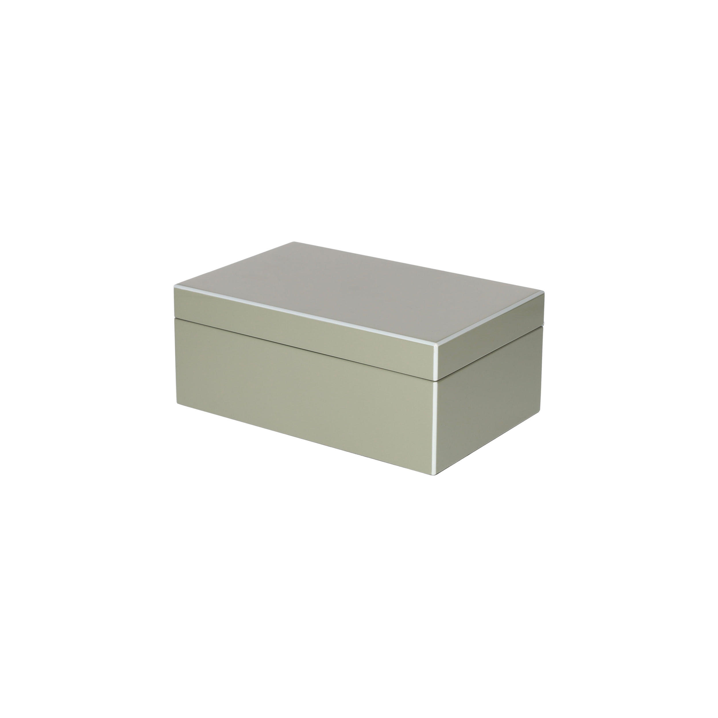 SCHMUCKBOX Tang S, MDF, Flannel, 22 x 14 cm - Grau, Holzwerkstoff (9.8/22/15.5cm) - Gift Company