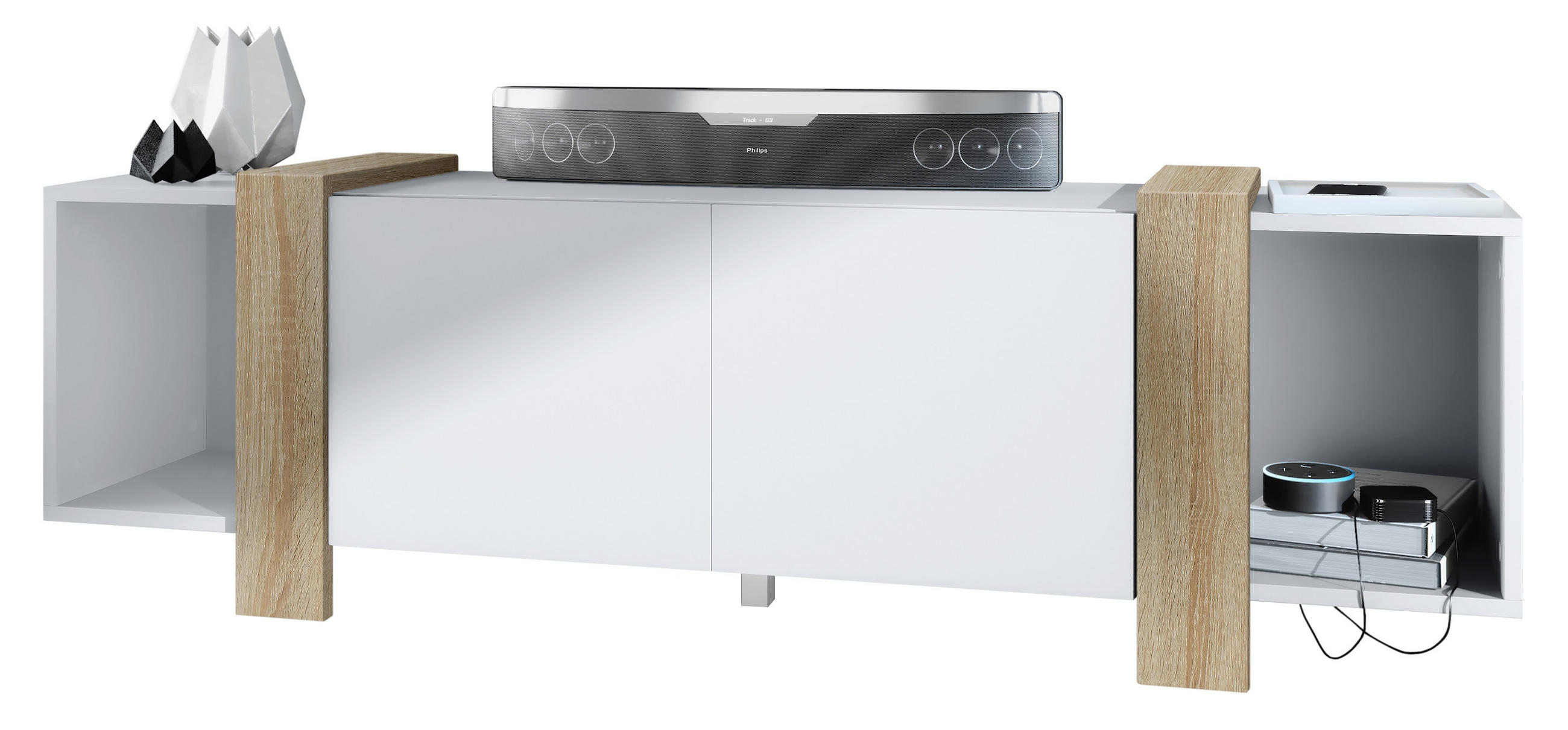 Vladon Lowboard Eiche San Remo 149x45.5x34 cm