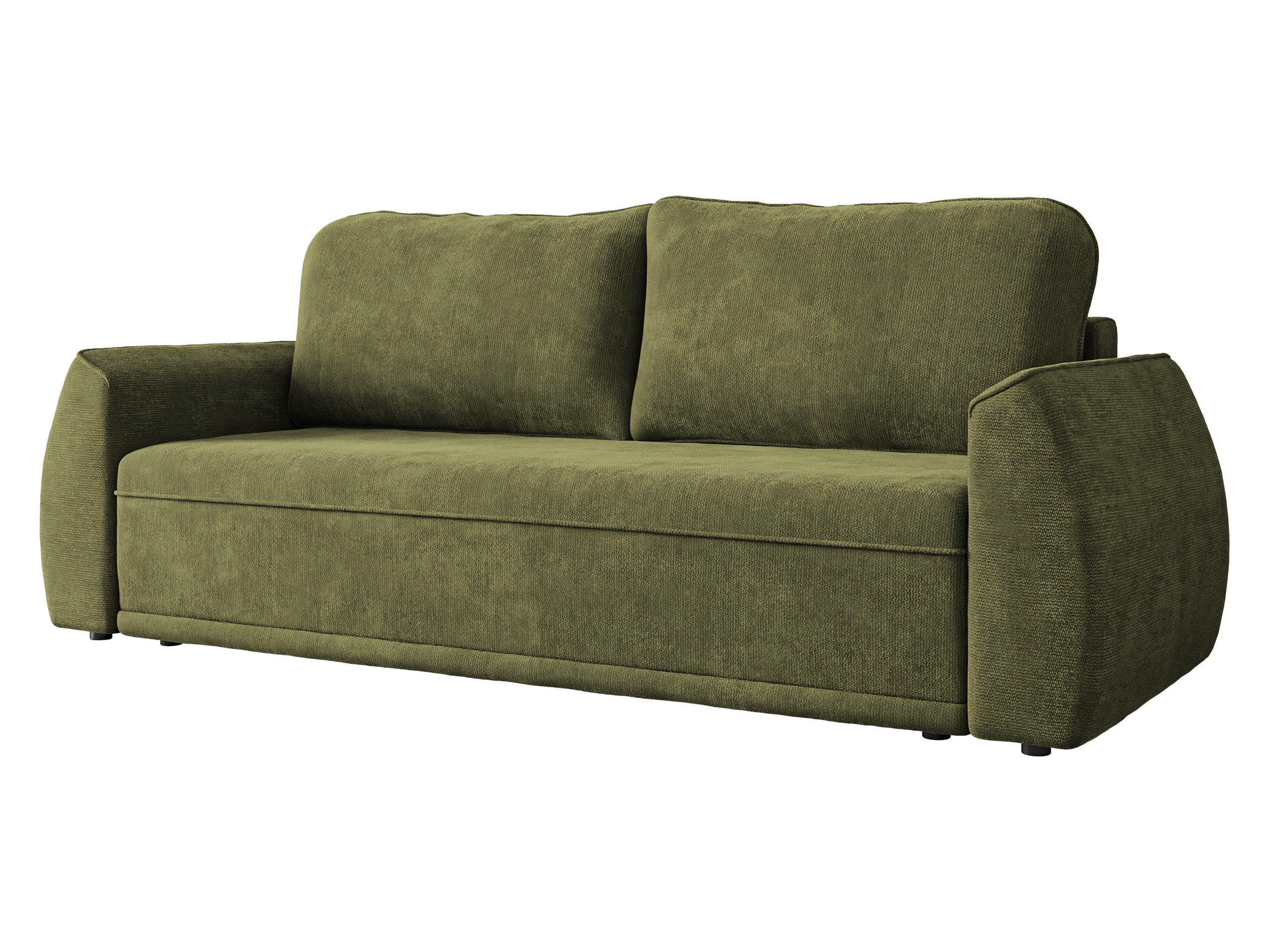 SCHLAFSOFA Floxi - Schwarz/Grün, Holz/Kunststoff (244/96/96cm) - MIRJAN24