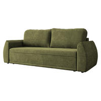 CANAPEA EXTENSIBILA Floxi - verde/negru, material plastic/material textil (244/96/96cm) - MIRJAN24