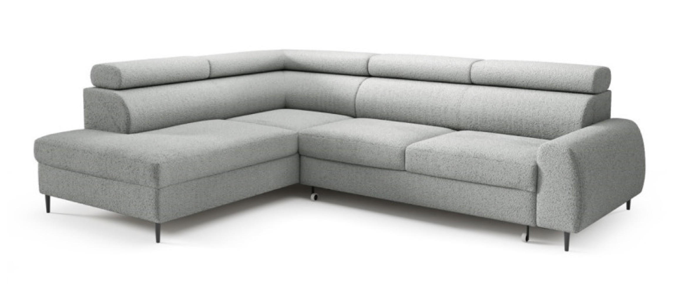 ECKSOFA Grau RICO Mit Schlaffunktion Links - Grau, Textil (274/203cm) - Sepro Meble