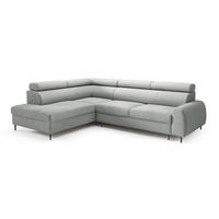 ECKSOFA Grau RICO Mit Schlaffunktion Links - Grau, Textil (274/203cm) - Sepro Meble