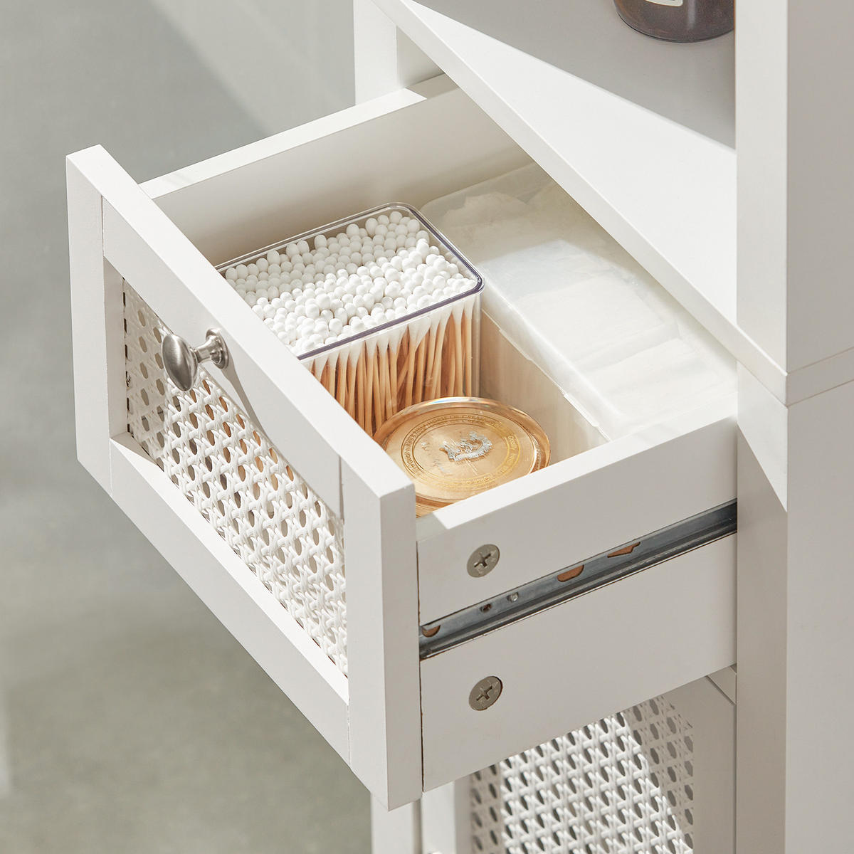HOCHSCHRANK Weiß - Weiß, Holzwerkstoff (35/161/32cm) - SoBuy