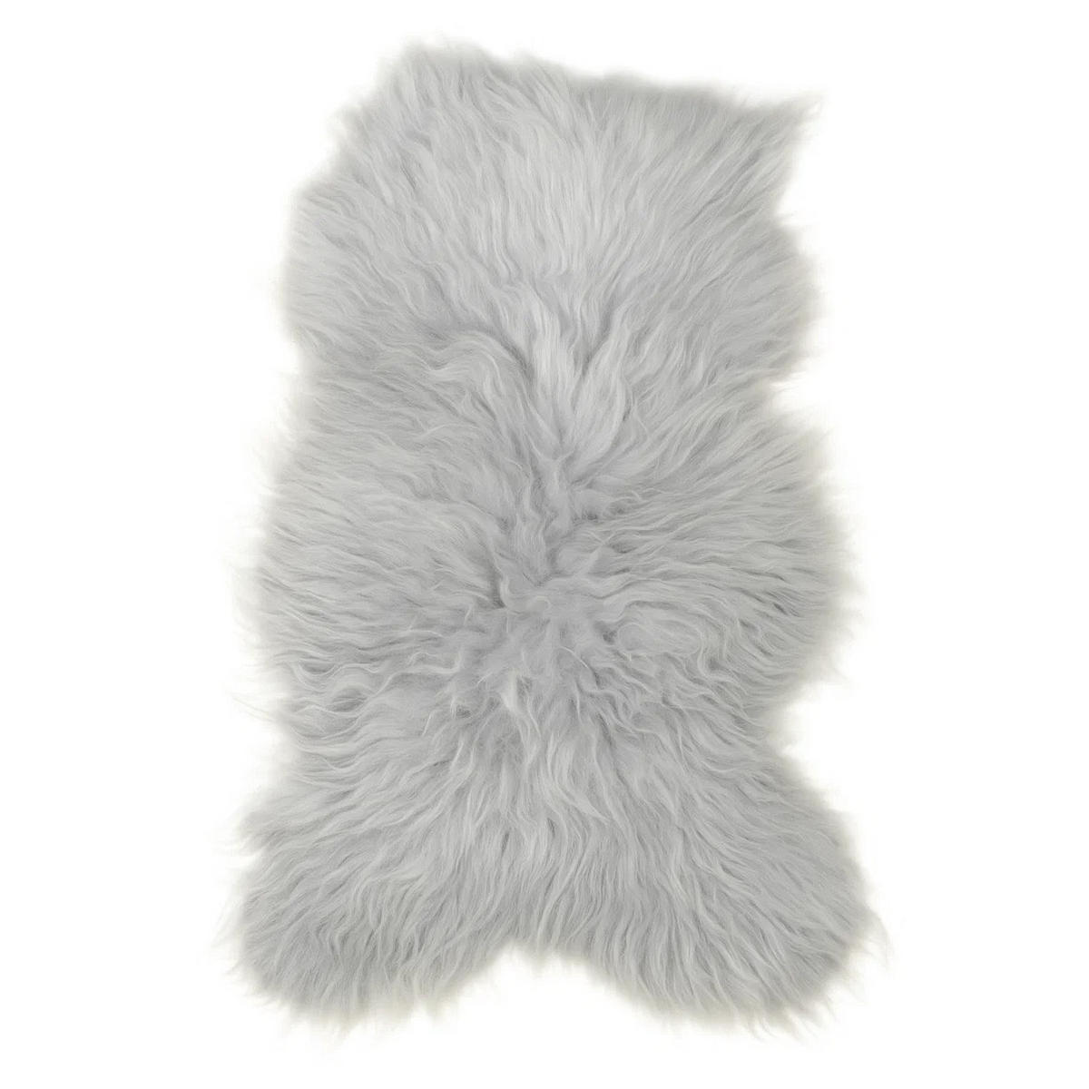 FELL Islandschaffell grau ca. 100 cm - Schwarz/Weiß, Fell (60/100cm) - Provellus