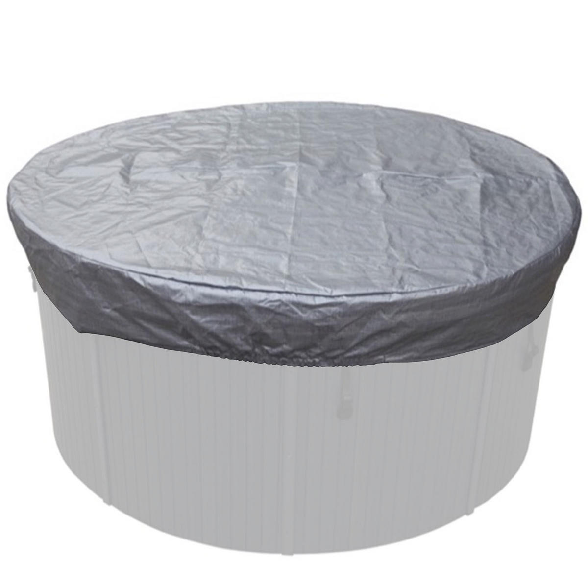 WHIRLPOOL-ABDECKUNG Schutzplane für Abdeckungen - Rund - Silberfarben, Kunststoff (213/213cm) - Canadian Spa Company