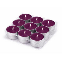 TEELICHT mit Duft - Brombeere - 18er Pack - Brombeere, Naturmaterialien (4/1.5/4cm) - HS Candle