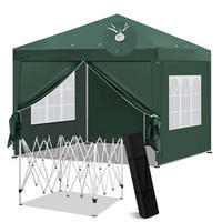 FALTPAVILLON 3x3 m Metall Oxford, Grün - Grün, Metall (300/270/300cm) - Kaket