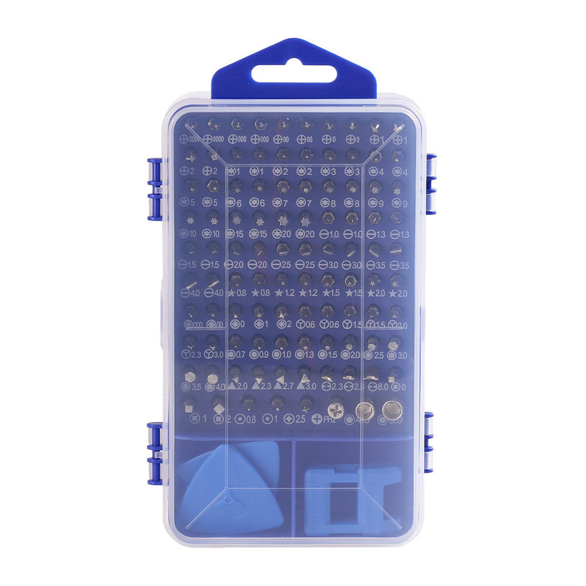 SCHRAUBENDREHER-SET für Feinmechaniker 115-in-1 multifunktionales in Blau - Blau, Metall (10.5/17.8/5.1cm) - Livingandhome