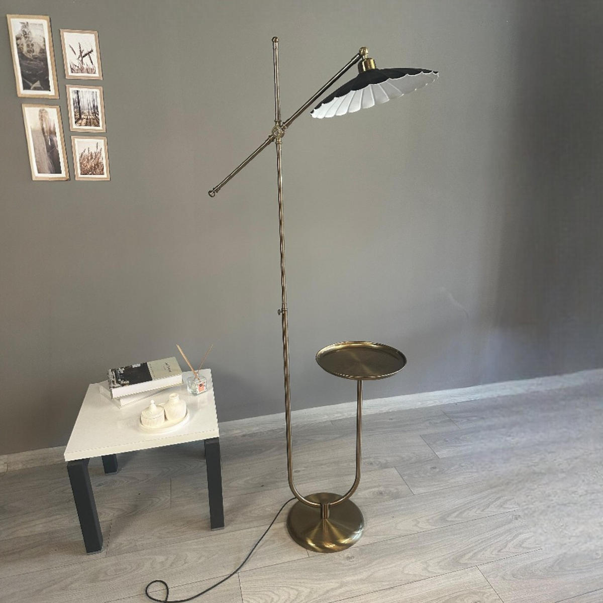 STEHLAMPE Uxelor 170 Cm - Messingfarben, Metall (30/30/170cm) - Bamyum