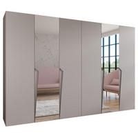 DREHTÜRENSCHRANK 202/300/52 6-türig - Beige, Holz/Metall (300/202/52cm) - Abiks Möbel