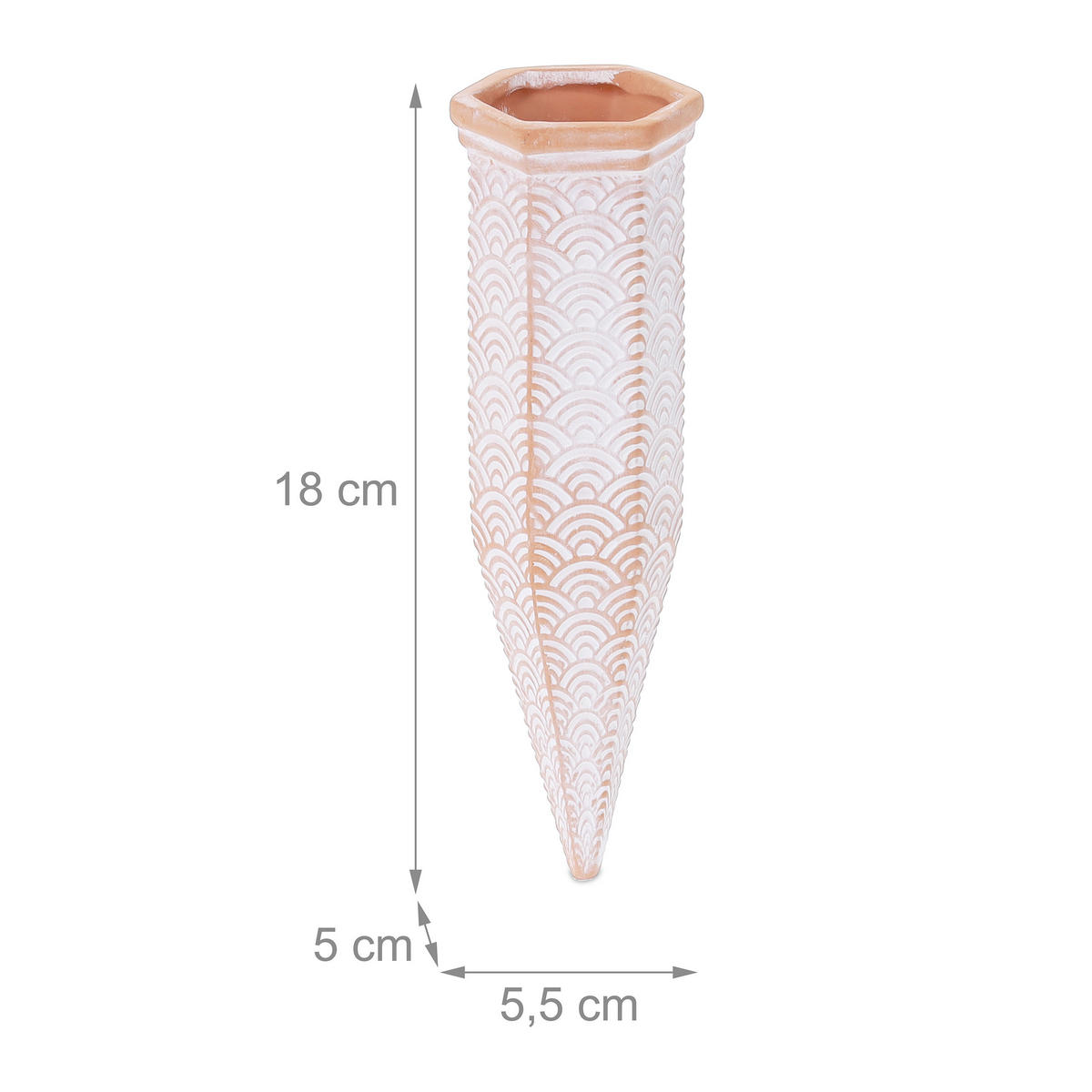 4XTONKEGEL - Multicolor, Keramik (5.5/18/5cm) - Relaxdays