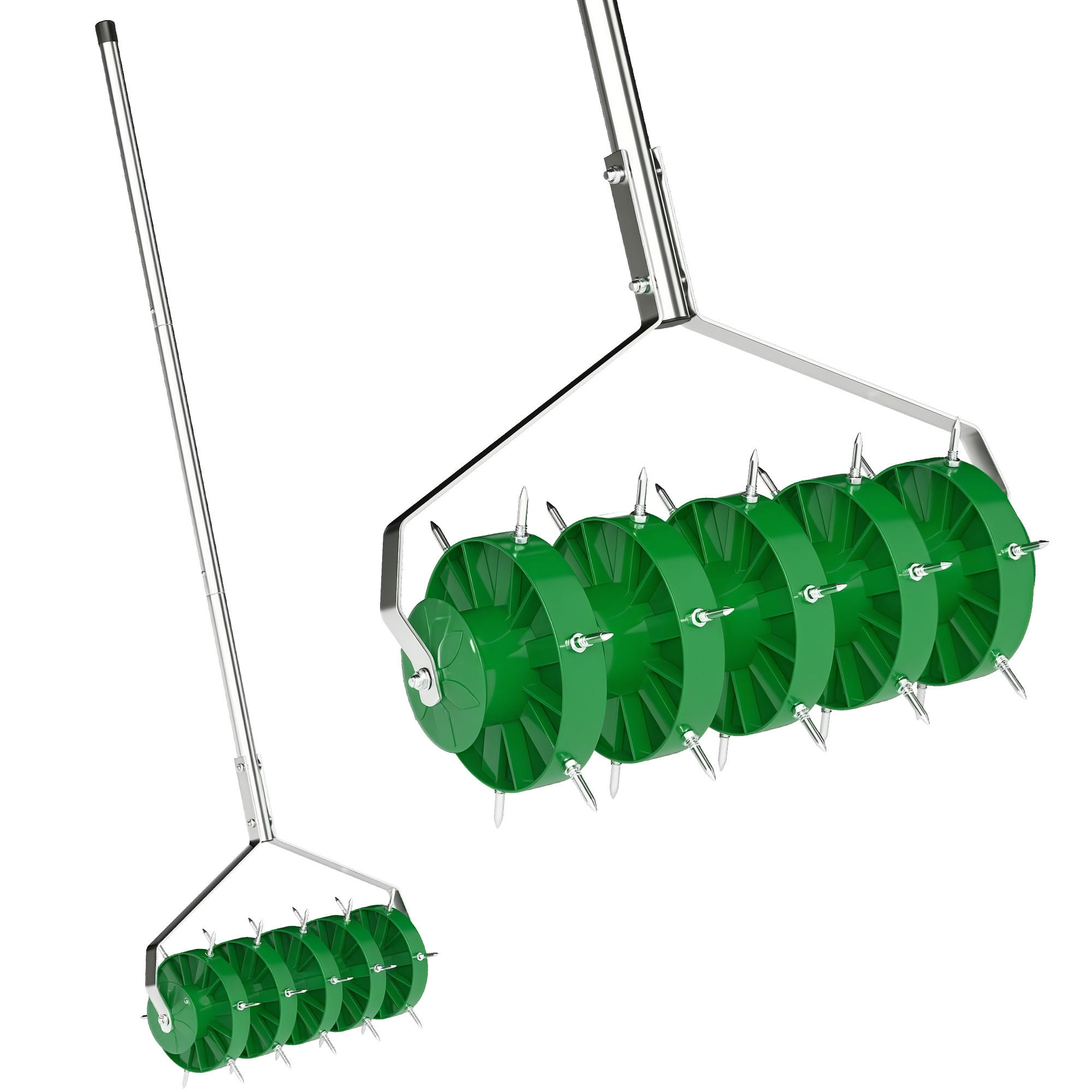 RASENLÜFTER AERIFIZIERER DE-10045 Dunkelgrün - Grün, Metall (21/140/45cm) - ComfortXL