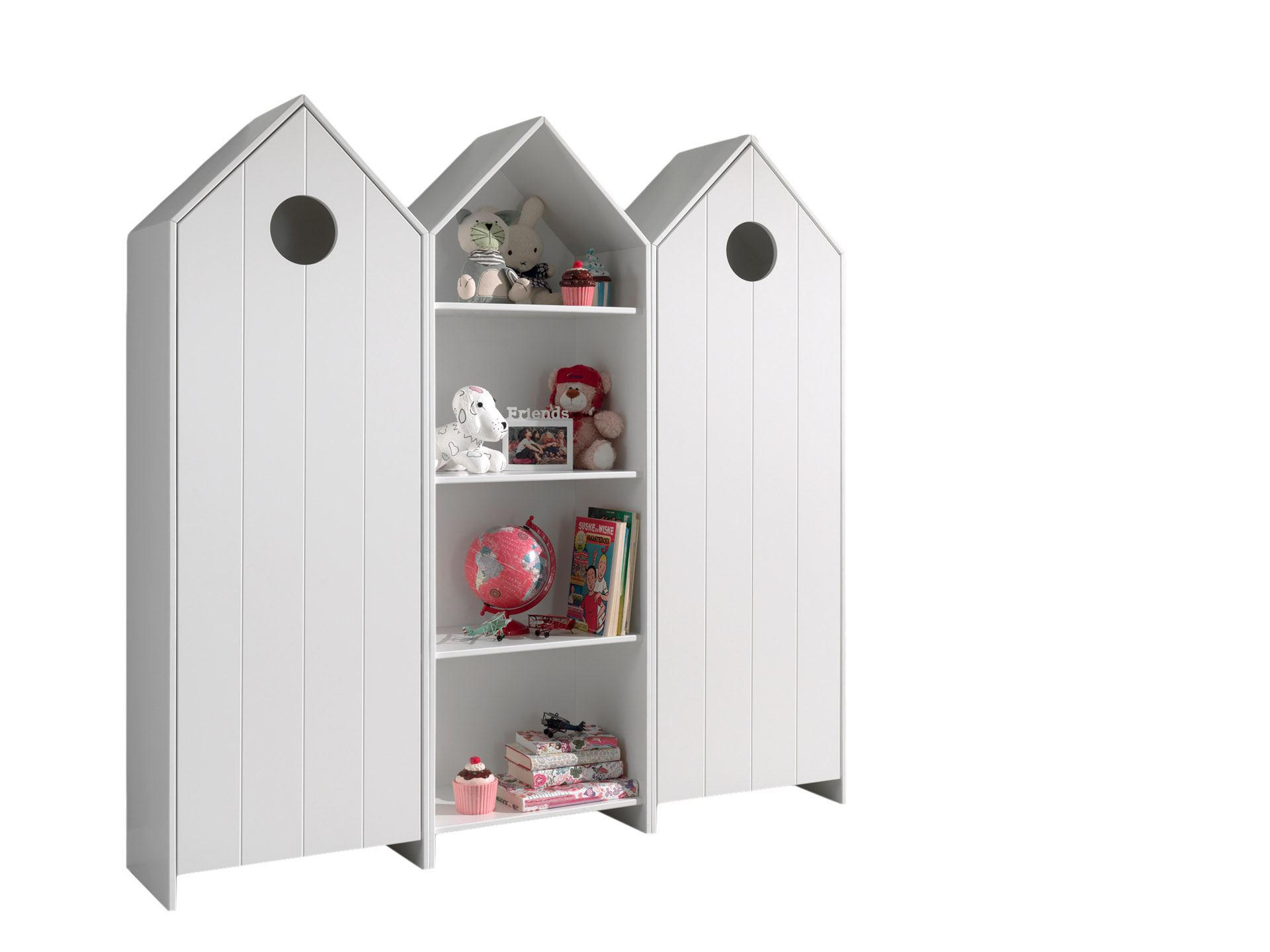 REGALSCHRANK Set Kania mit Standregal MDF+Holzwerkstoff Weiß - Weiß, Holzwerkstoff (173/171/37cm) - 58aufmkessel